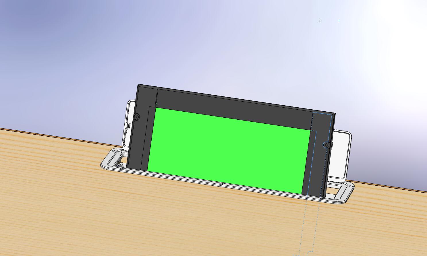 屏幕隐藏式机构